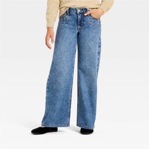 art class Blue Wide-Leg Kids Jeans